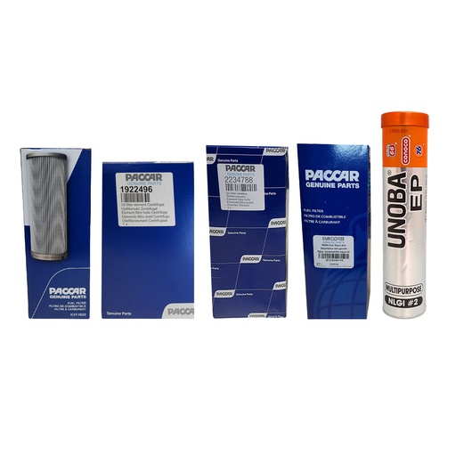 PACCAR ENGINE OIL CHANGE KIT K37-1022, 1922496, 2234788, 2277129, FREE GREASE