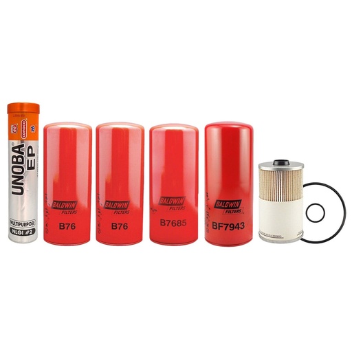 [KGAKIT-145] VOLVO OIL CHANGE KIT B76, B7685, PF7930, BF7943, FREE GREASE