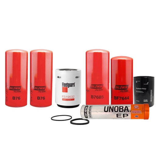 VOLVO OIL CHANGE KIT B76, FS19532, B7685, BF7644, 21937298, FREE GREASE