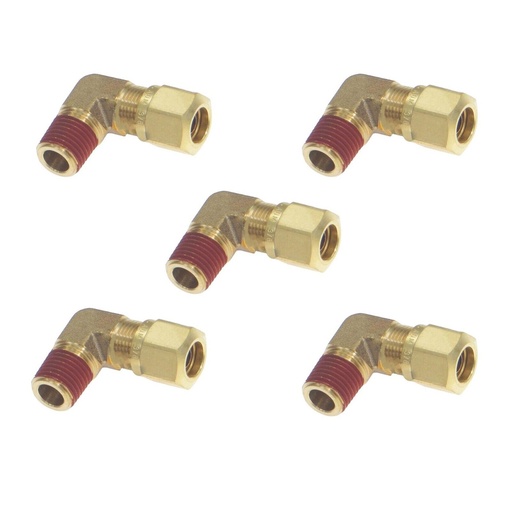 Male Elbow DOT 3/8IN x 1/4NPT 177.14696B 1469X6, VS269NTA64, 13696B (Pack of 5)