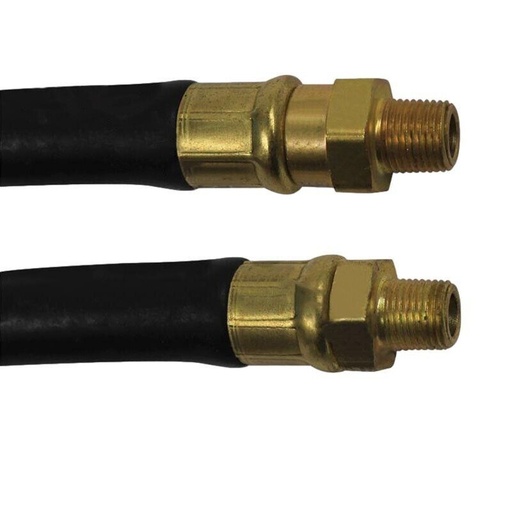 Air Shift Hose Assy 36in 177.7936 1/4in ID Hose 1/8in NPT Fittings 1 Fixed 1 Sw