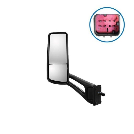 [AR-D2XA-PJS7] Mirror Assy w/Black Cover LH Peterbilt 563.75004 R59-6090-220000, R59-6090-22100