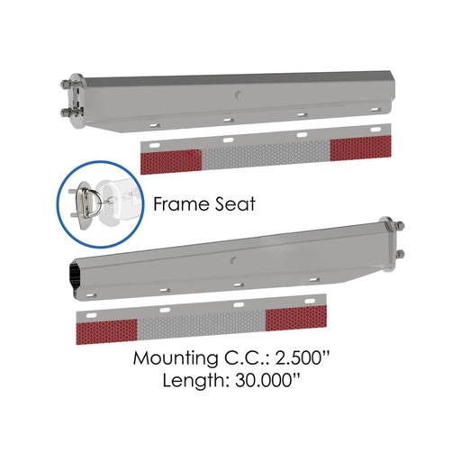 Mud Flap Hanger Kit Spring Loaded 562.495SS201FS B703000RTSK