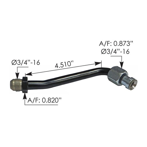 Oil Cooler Return Tube Freightliner 572.46759 A0722759000 	A07-22759-000