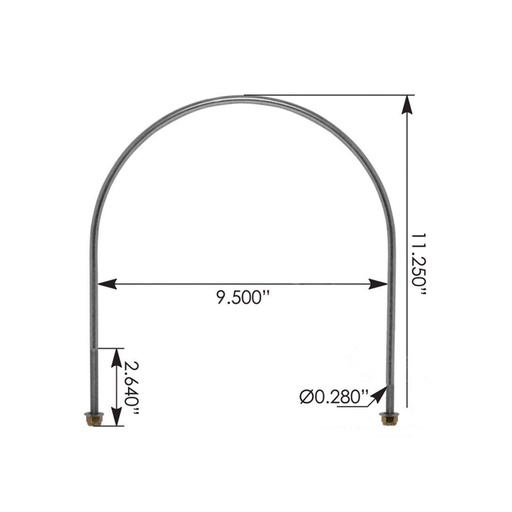 [C6-1TQ7-QI4V] U Bolt Air Tank Kenworth/Peterbilt KG26583 172.7509SS G346009 G34-6009