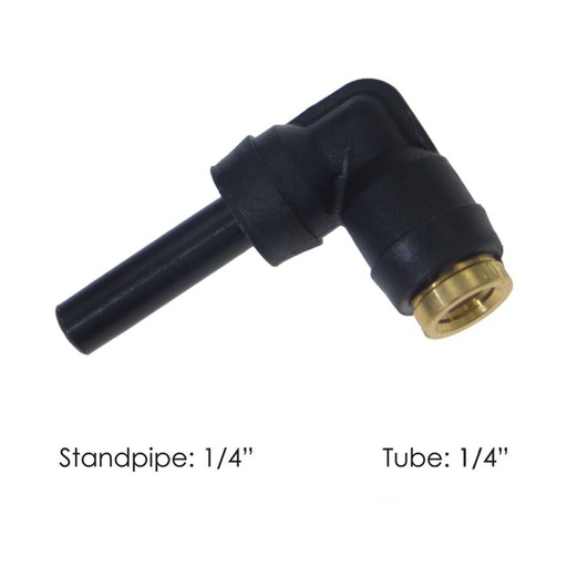 PLC Standpipe Elbow 1/4 X 1/4in 177.12C594B 369PTCSP44, QS694B, 369SP44