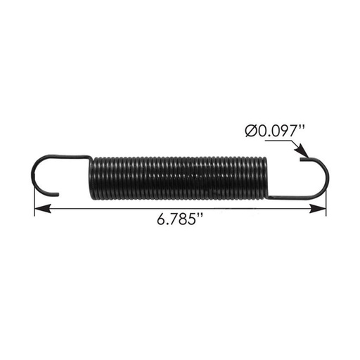 [25-3R2X-5Q5X] Clutch Pedal Return Spring Peterbilt KG19216 104.06271 0601067 S-19216 S19216
