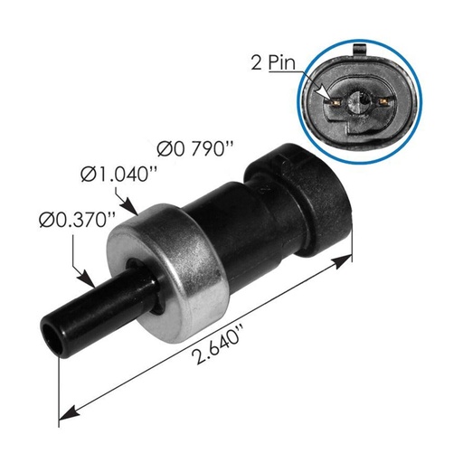 Stop Light Pressure Switch IHC 577.55574 2505670C92, 5005735, 5020589