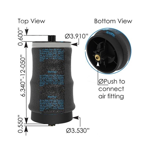[VQ-I1FT-IHQA] Air Spring Cabin Paccar ABSZ70-1149 11040009 1104-0009