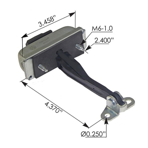 [GW-3TSC-OH31] Door Stop Check RH Kenworth HLK2890R R831017R, R831024R R83-1017R