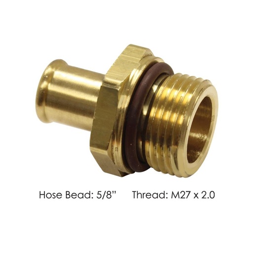 Bead Fitting 5/8in Hose X M27x2.0 177.88110M27 68HB10MI27 V381018 68HB-10-MI27