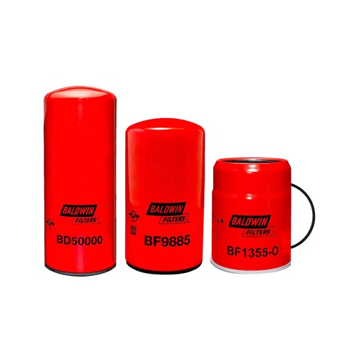 CUMMINS OIL CHANGE KIT BD50000, BF9885,BF1355-O