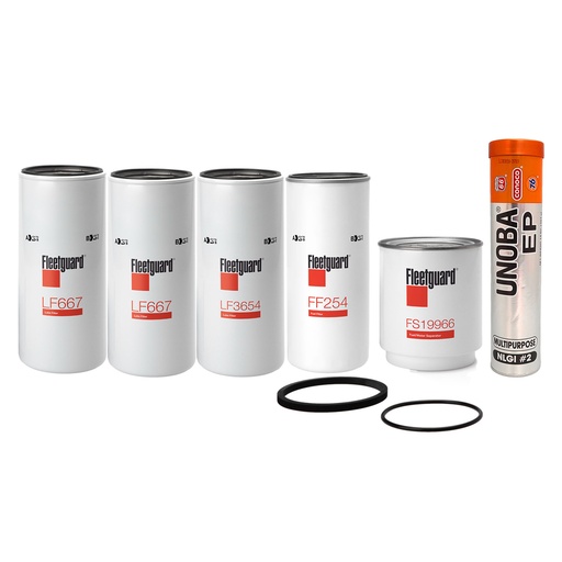 [KGAKIT-63] VOLVO OIL CHANGE KIT,LF667,LF3654,FF254,FS19966 FREE GREASE