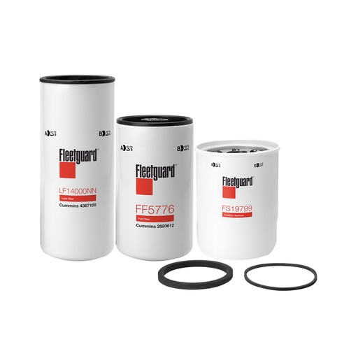 CUMMINS OIL CHANGE KIT LF14000, FF5776, FS19799