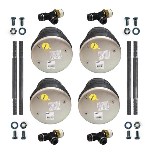 (X4)Air Spring 410.P8864 + Fitting 177.11716D, Stud PP7546, Bolt, Screw + Washer