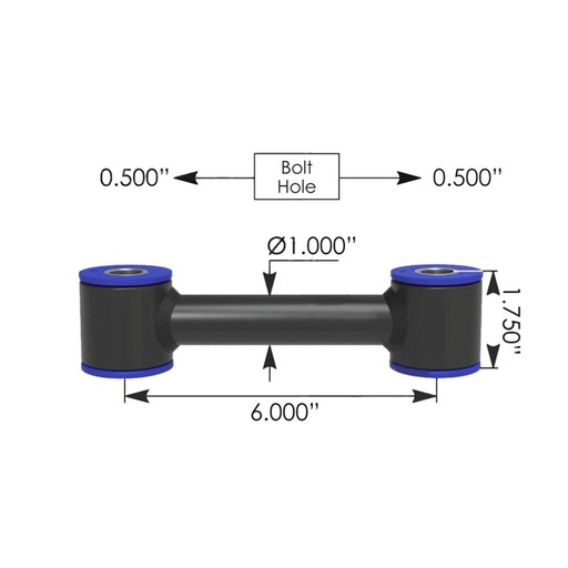 Cabin Torque Rod Kenworth Poly TMR59019UB