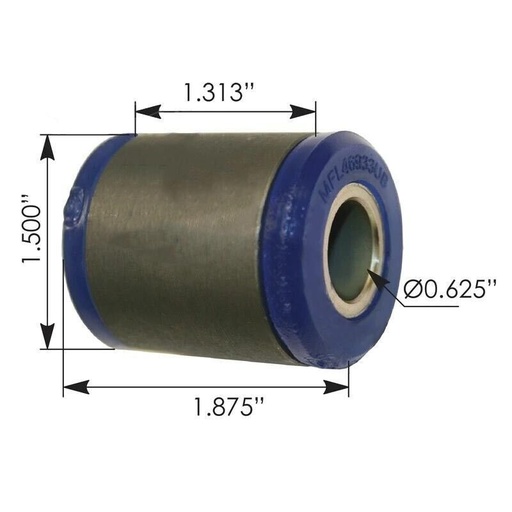 [MV-0NT2-9ZMR] Sway Bar Bushing Poly Freightliner MFL46933UB 1615496000 16-15496-000