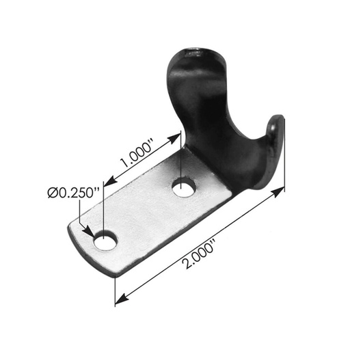 [0J-EW8B-443S] Universal Hood Clamp Stem Up HLK2002 2309489001 028561 EE32001110