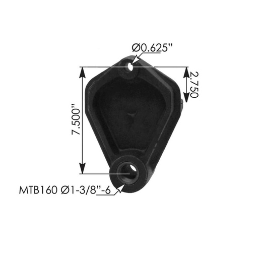 Hanger Rear of Front Kenworth MK16925 K056508 K056598 K056472 E870 K056615