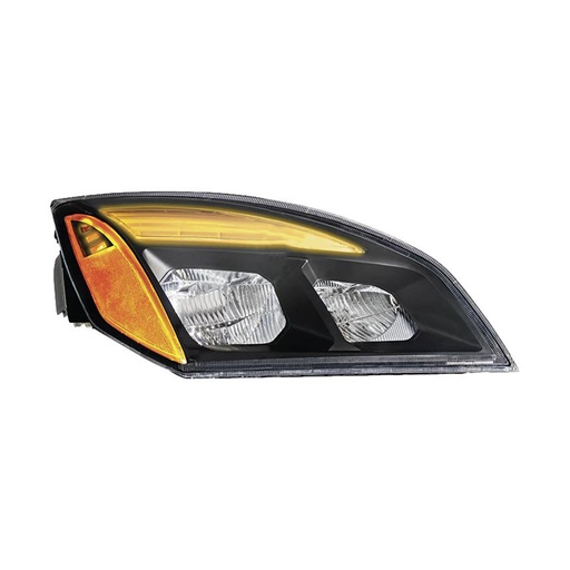 [01-LJTT-MAMZ] Headlamp RH Black LED Freightliner P4 564.46002RM 6601504020 A6601405003
