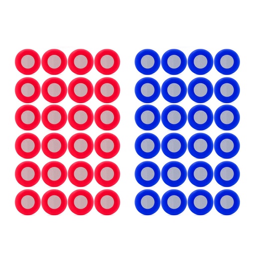 Gladhand Seal With Screen KG26694 KG26693 101117R 101117B (25 Red + 25 Blue)