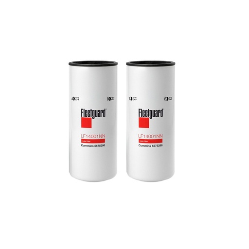 [HT-UYQ7-U7LF] Fleetguard Lube, Spin-On LF14001NN Upgrade Of LF9080 LF14000NN (Pack of 2)