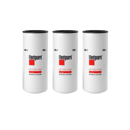 Fleetguard Lube, Spin-On LF14001NN Upgrade Of LF9080 LF14000NN (Pack of 3)
