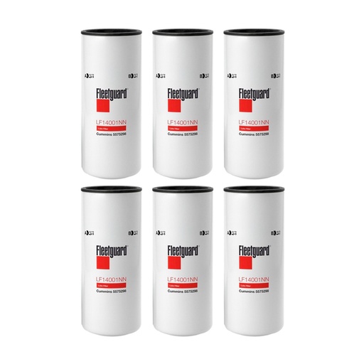 Fleetguard Lube, Spin-On LF14001NN Upgrade Of LF9080 LF14000NN (Pack of 6)