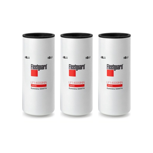 Fleetguard Lube, Spin-On LF14009NN Upgrade Of LF9009 (Pack of 3)