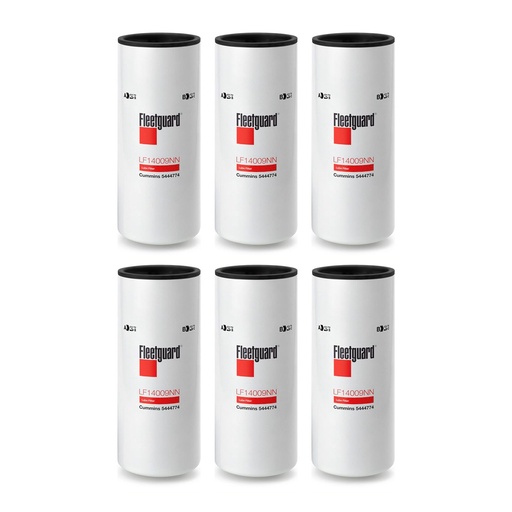 Fleetguard Lube, Spin-On LF14009NN Upgrade Of LF9009 (Pack of 6)