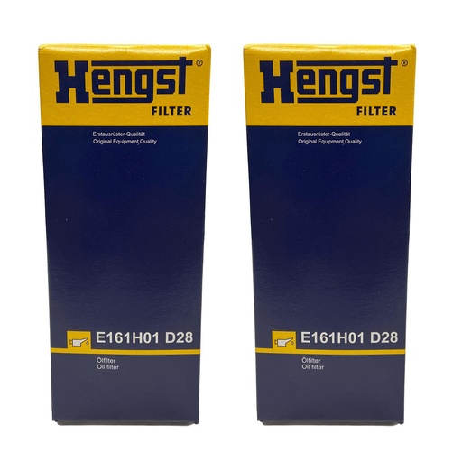 [U9-Y4KB-GOAB] E161H01D28 HENGST Engine Oil – Fits Freightliner, Mercedes Benz Eng (Pack of 2)