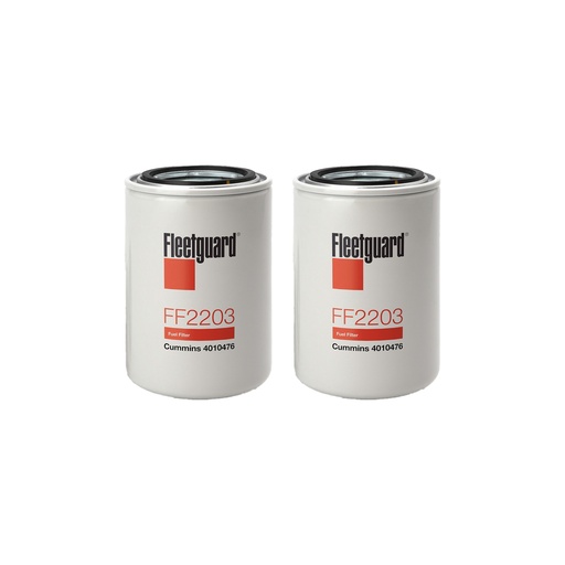 [SB-SO80-AYUR] FleetGuard Fuel Filter FF2203 (Pack of 2)