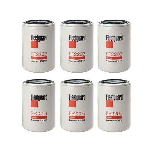 [TD-LCTQ-7SWG] FleetGuard Fuel Filter FF2203 (Pack of 6)