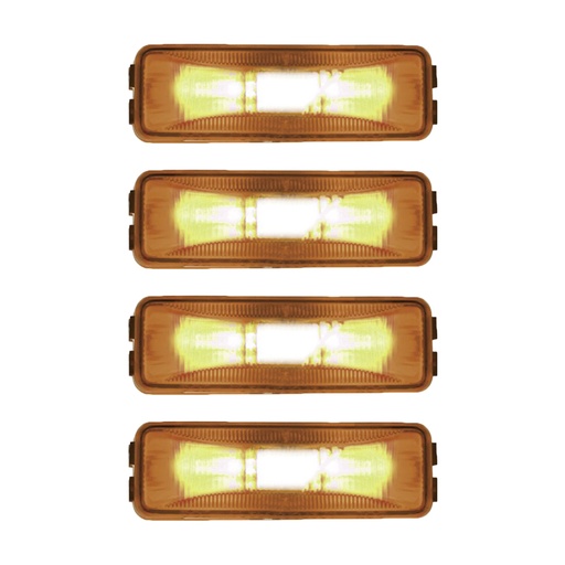 Marker Light 1-1/4in X 4in Amber 571.LG19A 46743 (Pack of 4)