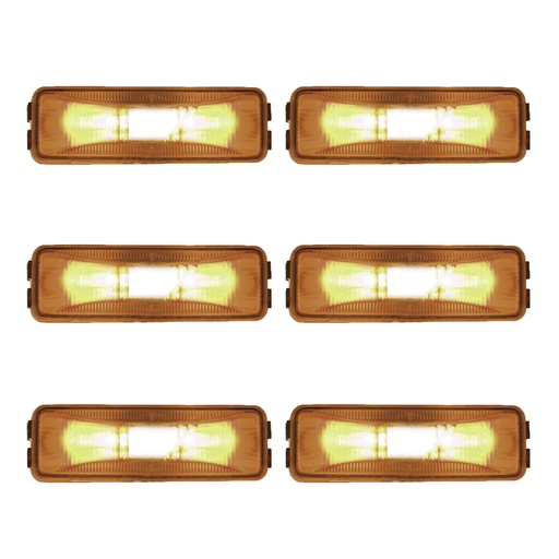 Marker Light 1-1/4in X 4in Amber 571.LG19A 46743 (Pack of 6)