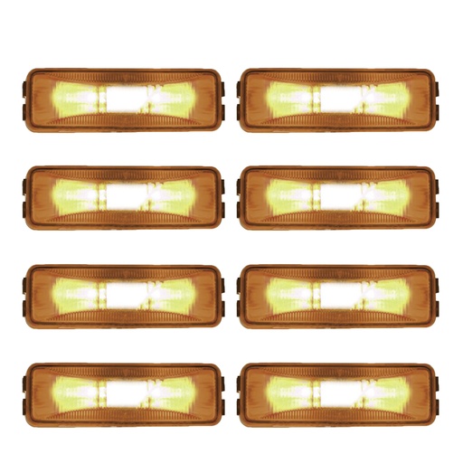 Marker Light 1-1/4in X 4in Amber 571.LG19A 46743 (Pack of 8)