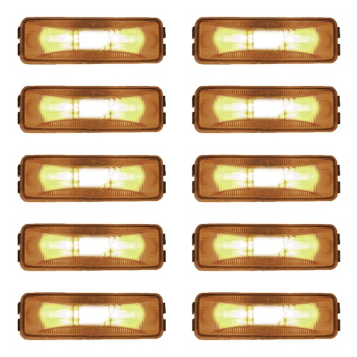 Marker Light 1-1/4in X 4in Amber 571.LG19A 46743 (Pack of 10)