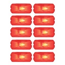 Marker Light 1-1/4in X 2-1/2in Red 571.LG15R 46412 (Pack of 10)
