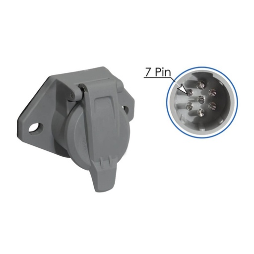 Socket 7 Way Split Pins Nylon Deep 179.1081 38506