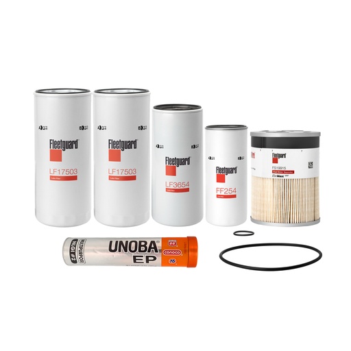 [LM-2LXU-KWR9] Volvo Oil Change Kit LF17503, LF3654, FF254, FS19915, FREE Grease