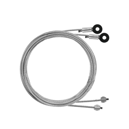 [L1-V50U-MCRD] Door Cable 1/4in Stainless 115in Pair 573.DC115SS2, 025-01030, 025-01438