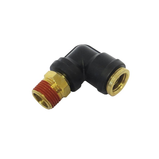 PLC Swivel Male Elbow DOT 1/2in X 3/8in 177.12C698C, 369PTC86, QL13698C, 016286