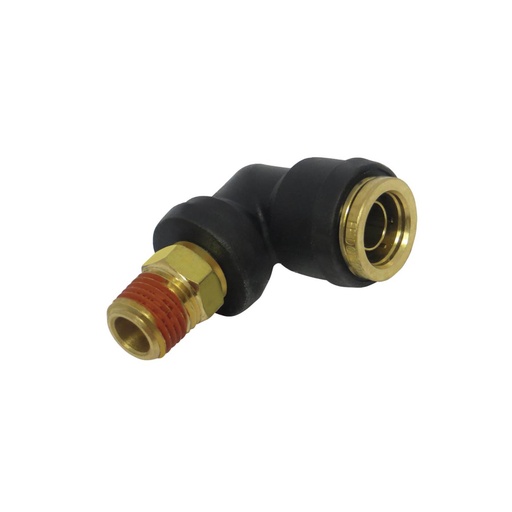 PLC Swivel Male Elbow DOT 1/2in X 1/4in 177.12C698B, 369PTC84, QL13698B, 016284