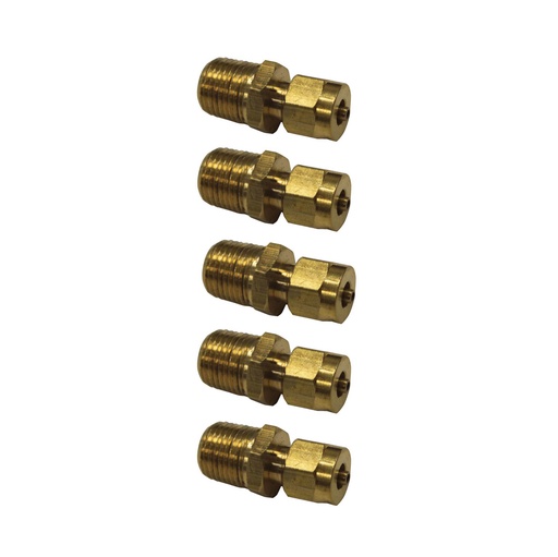 Male Connector DOT 5/32IN x 1/8NPT 177.146825A, 68TF5322, 136825A (Pack of 5)