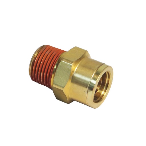 Brass PLC Male Connector 1/2 X 3/8in 177.13B688C, 1868X8, 68PMT86, PL13688C