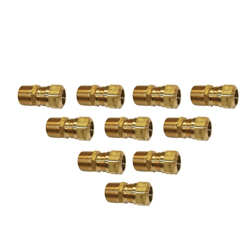 Male Connector DOT 3/4IN x 3/4NPT 177.146812E, 1468X12X12 (Pack of 10)