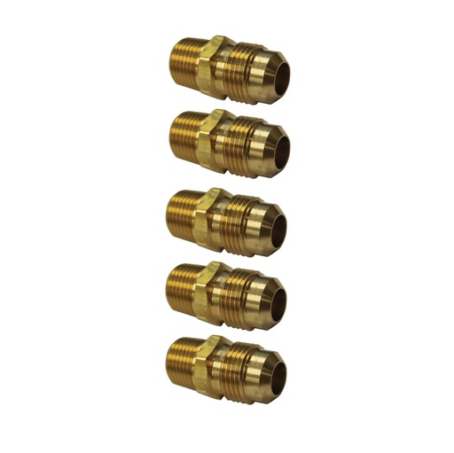 Male Connector 1/2in SAE X 3/8in Pipe 177.8488C, 48X8, 48F86, 488C (Pack of 5)