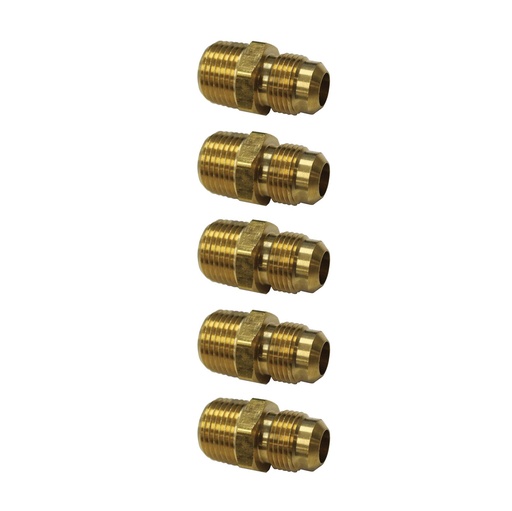 Male Connector 1/2in SAE X 1/2in Pipe 177.8488D, 48X8X8, 48F88, 488D (Pack of 5)