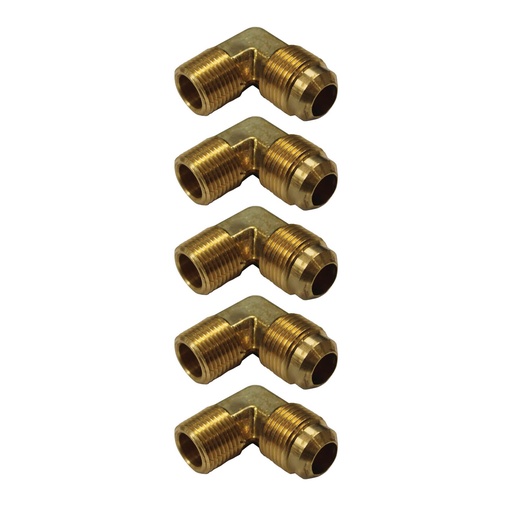 Male Elbow 1/2in SAE X 3/8in Pipe 177.8498C, 49X8, 149F86, 498C (Pack of 5)