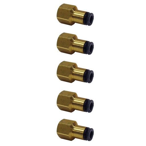 PLC Female Connector 1/4 X 1/4in 177.11664B, QL13664B, 016103 (Pack of 5)